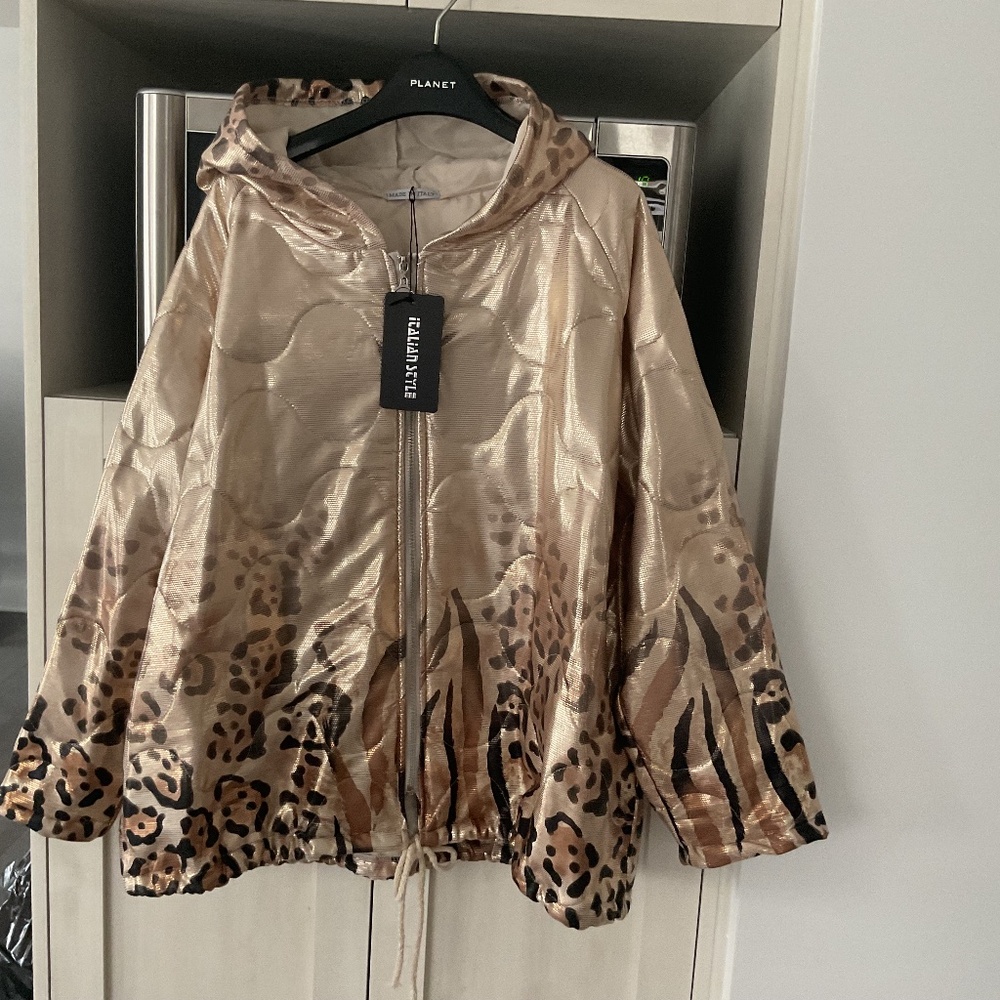 Léopard jacket , gold,